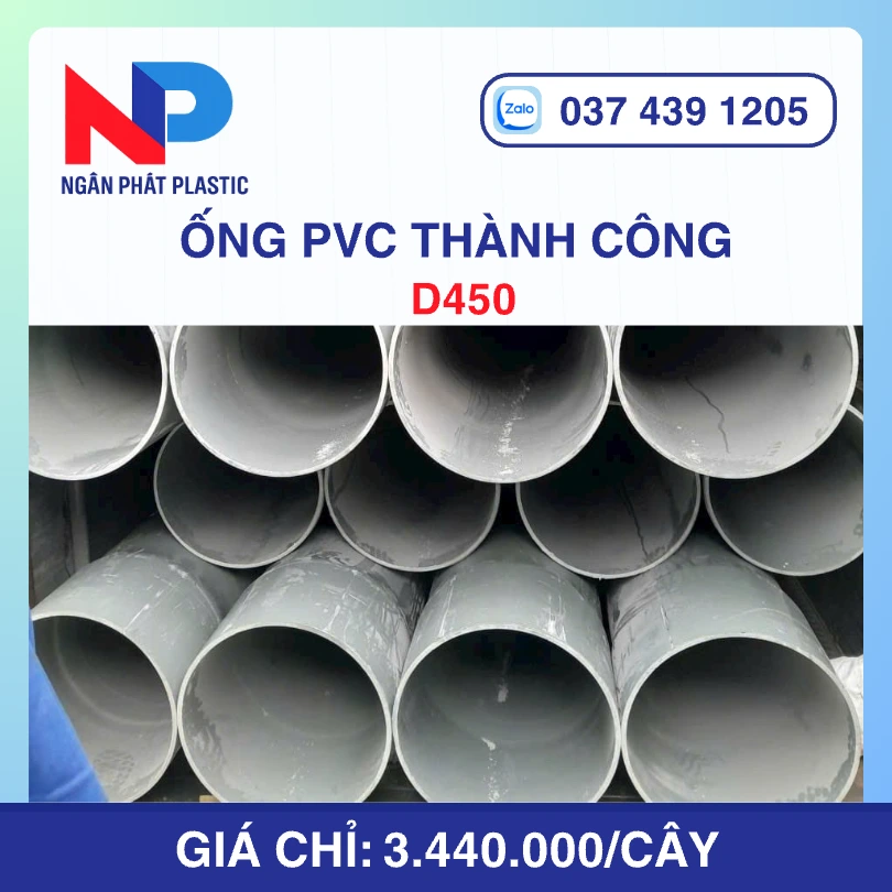 Ống uPVC D450 Thành Công